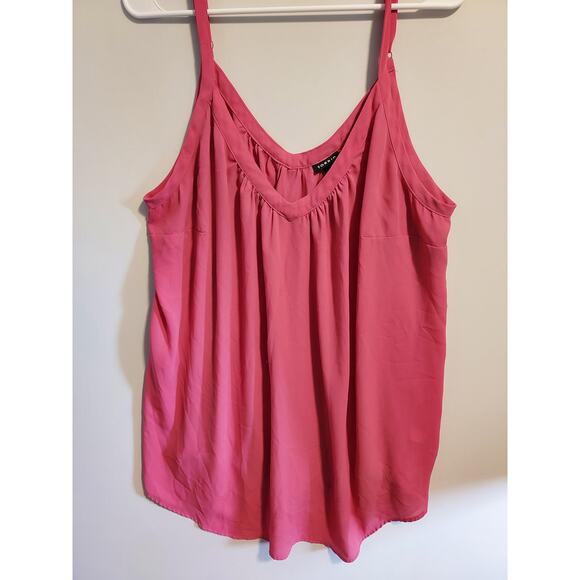 torrid Tops - Torrid Sophie Chiffon Swing Cami - pink - Women's 3XL